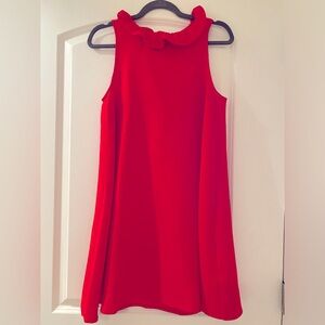 Do+Be Ruffle Collar Dress in Poppy Red